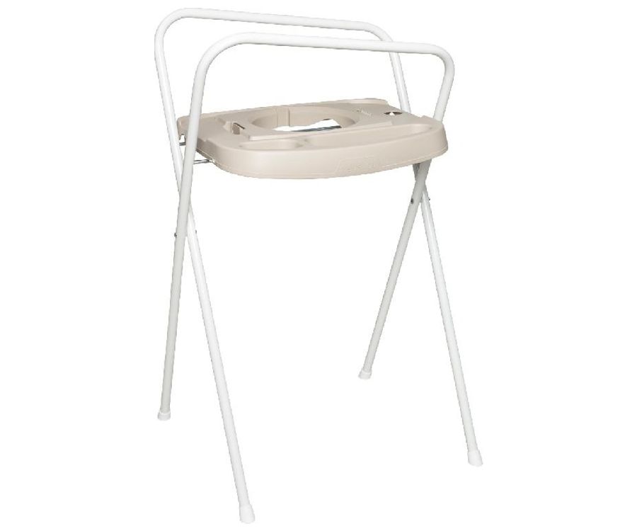 Badstaander Bébé-Jou Bath stand click, geschikt voor Bébé-Jou Thermo bath click/Baby bath click | Taupe/Soft Spring