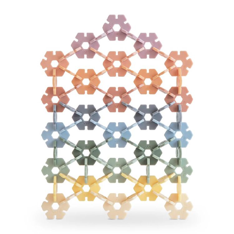Blokken Mushie Connect Toy Hex | bouwblokken