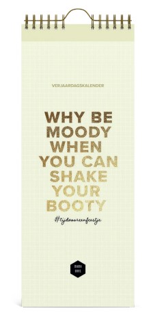 Kalender Lannoo Graphics Birthday, verjaardagskalender, 2025