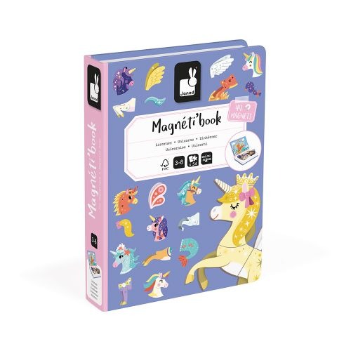 Magnetisch speelbord Janod Unicorns | Magneti Book