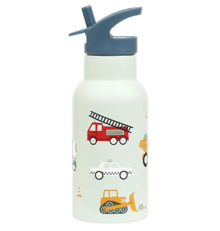 Drinkfles/thermosfles A Little Lovely Company Stainless Steel Drink Bottle | Vehicles