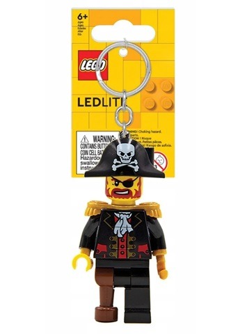 Sleutelhanger LANNOO Key Light - Captain Brickbeard, legofiguur | Lego