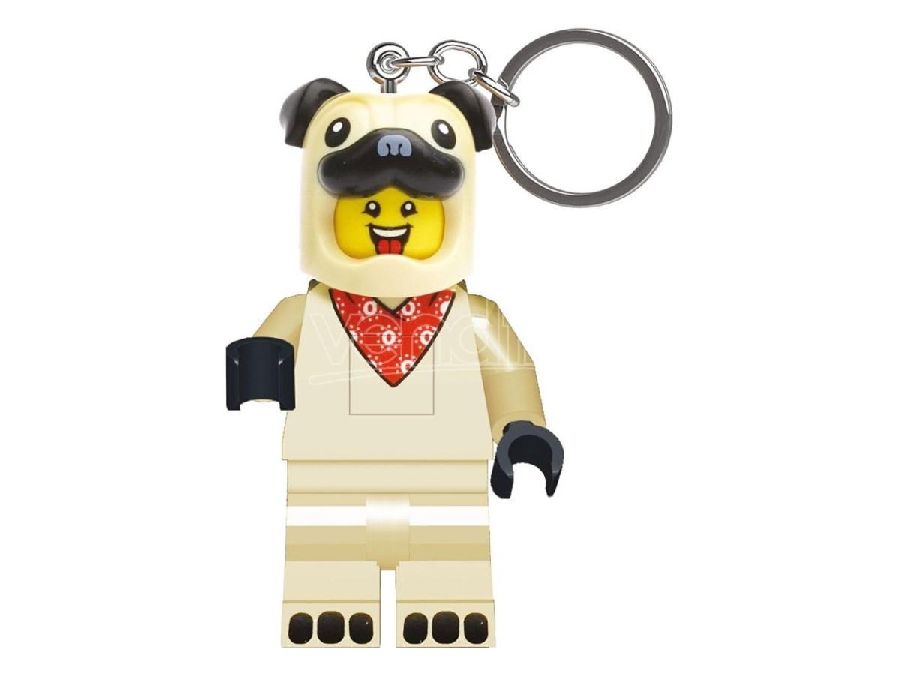 Sleutelhanger LANNOO Key Light - Pug, legofiguur | Lego