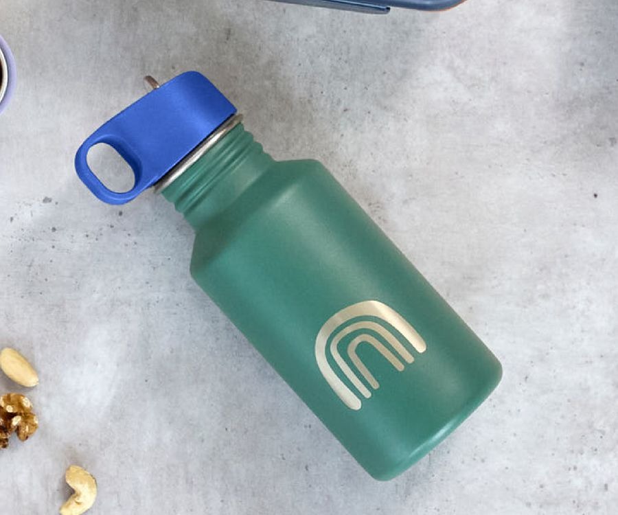 Drinkfles Laessig Bottle Stainless Steel | Little Gang/Little Gang Rainbow green