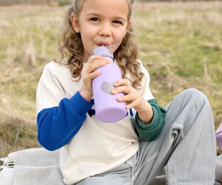Drinkfles Laessig Bottle Stainless Steel | Little Gang/Little Gang Heart lilac