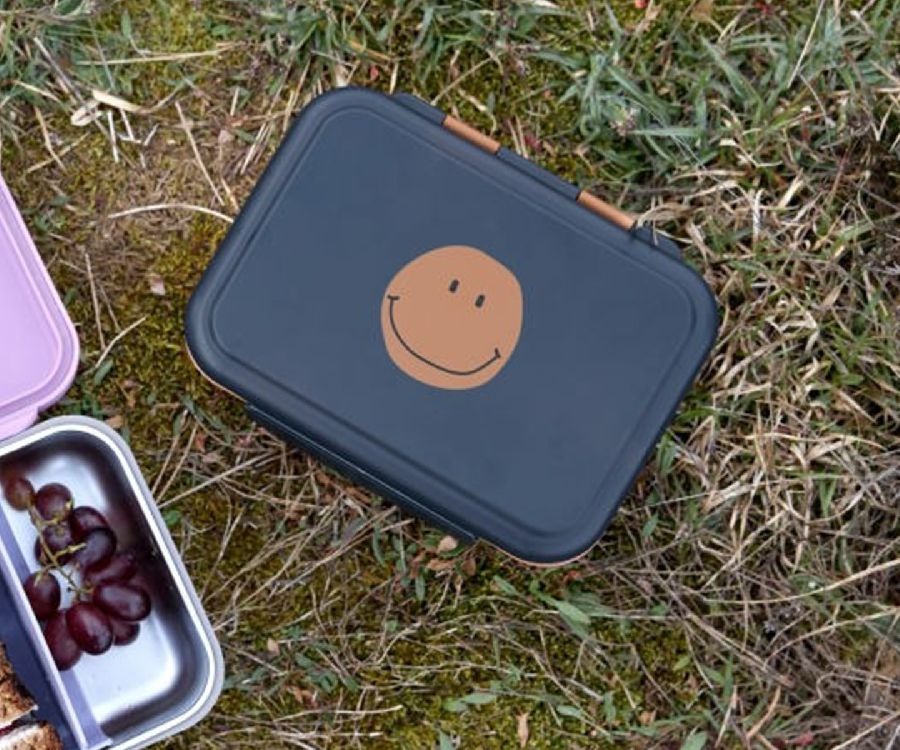 Brooddoos Laessig Bento Lunchbox | Little Gang/Little Gang Smile navy