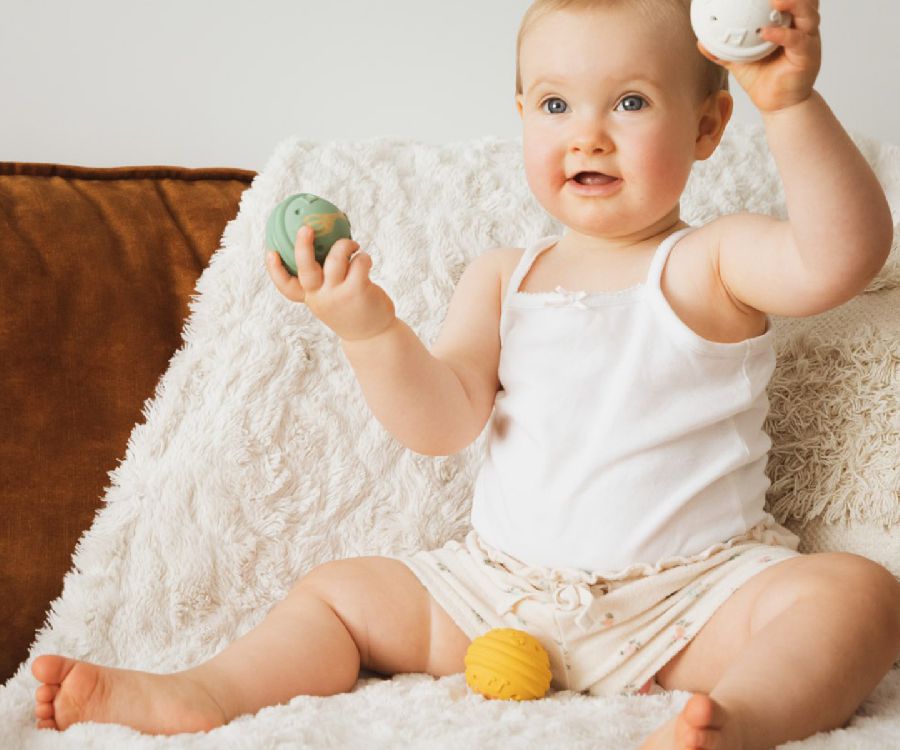 Activiteitenbal Sophie La Girafe Muzikale Speelballen | bal speelset