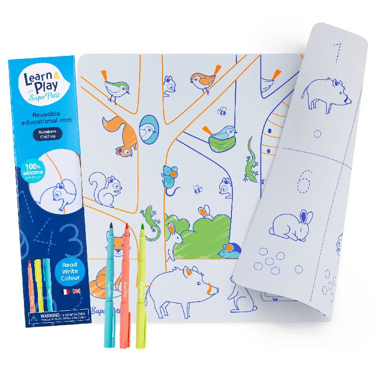Kleurmateriaal Super Petit Learn & Play reversible mat