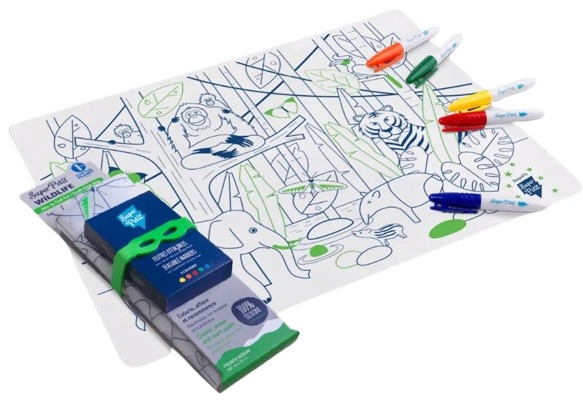 Kleurmateriaal Super Petit Colouring mat | Wildlife