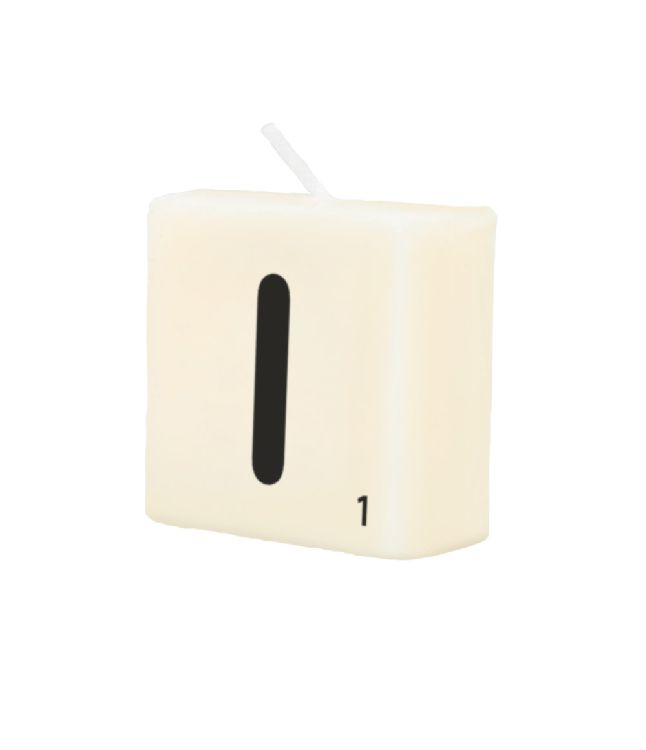 Feestartikelen PD Party I, kaars | Letter Kaarsje