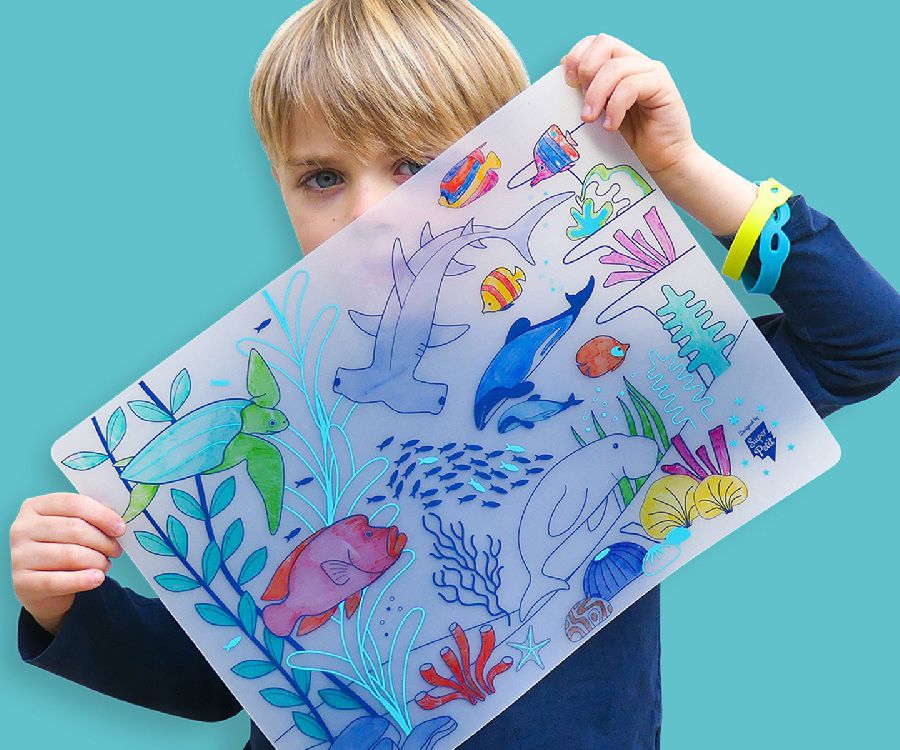 Kleurmateriaal Super Petit Colouring mat | Wildlife