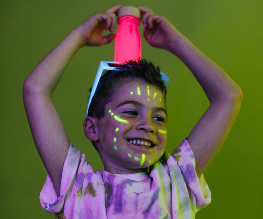 Gevulde fles & figuur Petit Boum Float Bottle