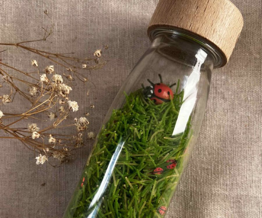 Gevulde fles & figuur Petit Boum Sound Bottle