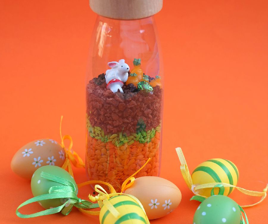 Gevulde fles & figuur Petit Boum Sound Bottle