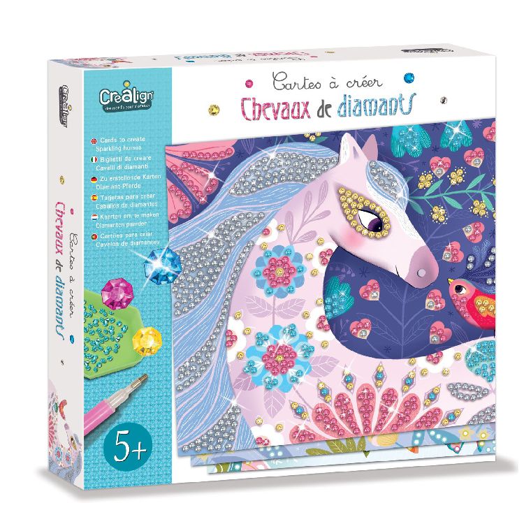 Knutselmateriaal Crealign Sparkling horses | Cards To Create