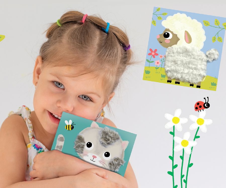 Knutselmateriaal Crealign Lacing wool fluffy friends | Easy Pictures