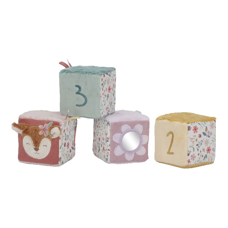 Zachte activiteitenkubus Little Dutch Zachte blokkenset