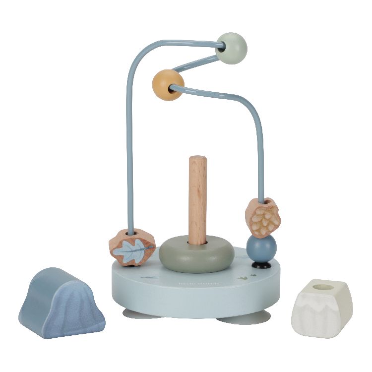 Kralenframe Little Dutch Activiteitenspiraal paddenstoel