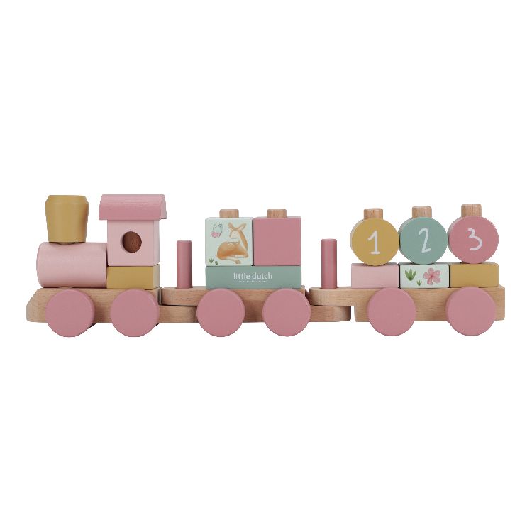 Blokken Little Dutch Blokkentrein | blokkentrein