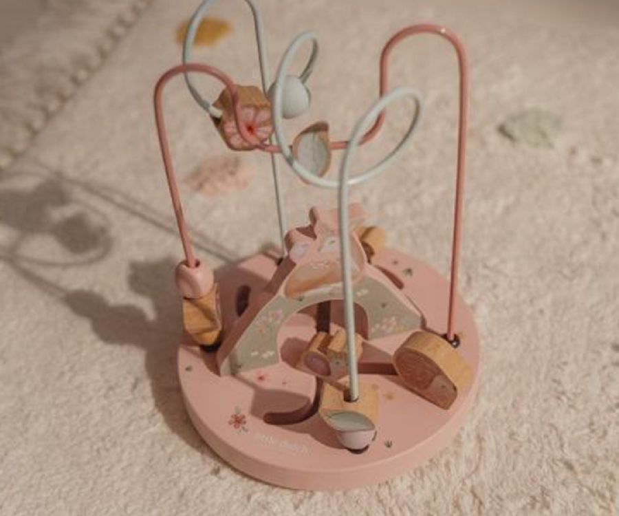 Kralenframe Little Dutch Activiteitenspiraal hertje