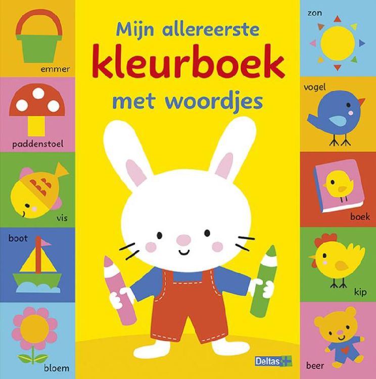 Kleurboek DELTAS Mijn allereerste kleurboek met woordjes
