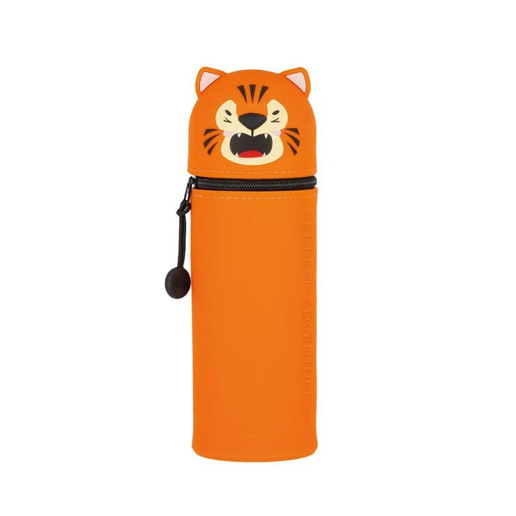 Pennenzak Legami Kawaii - Tiger, rond | Kawaii Pencil Case/Tiger