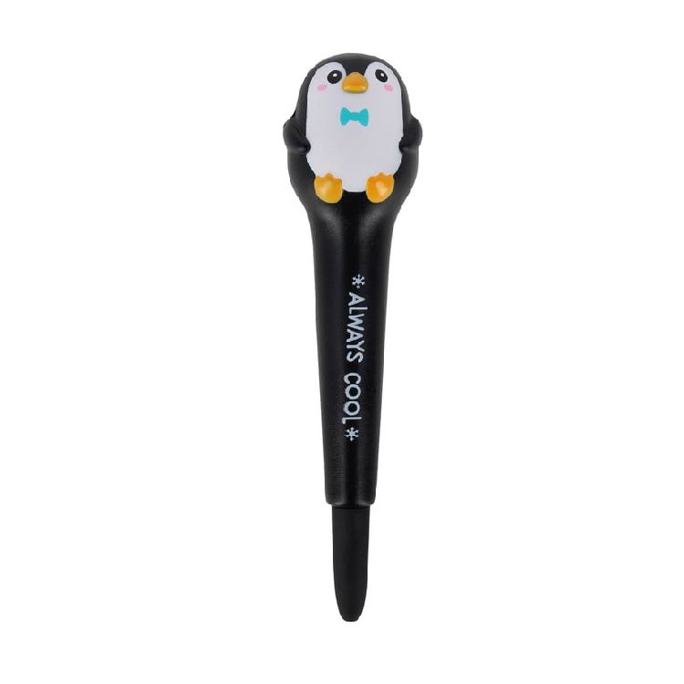 Balpen Legami Squeezies, gel, black | Squishy Gel Pen/Penguin