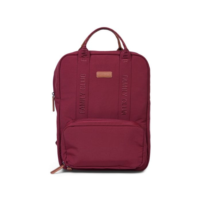 Verzorgingstas Childhome Backpack Family Club Signature Urban, rugzak met luiermat | Signature Urban burgundy