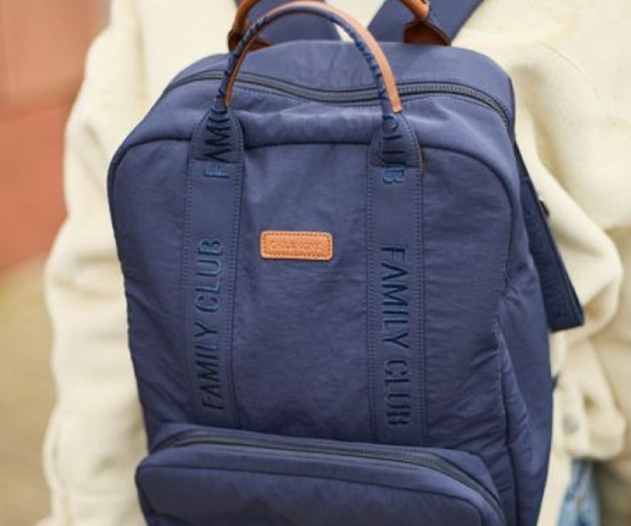 Verzorgingstas Childhome Backpack Family Club Signature Urban, rugzak met luiermat | Signature Urban navy