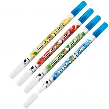 INKTWISSER Super Pirat F, grijs/geel/ roze/blauw, 1 stuk(s), assortiment