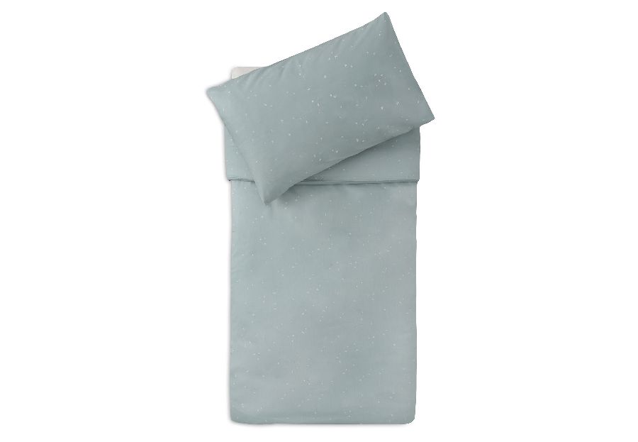 Donsovertrek Jollein, geschikt voor babybed 60x120/babybed 70x140 | Twinkling sea green