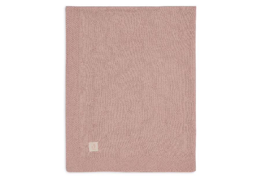 Deken Jollein, geschikt voor wieg/draagmand/park | Cosy Knit wild rose