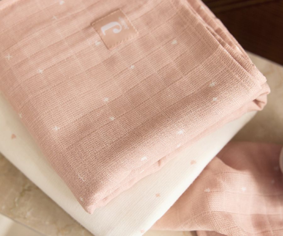 Tetra doek Jollein Large | Twinkling wild rose
