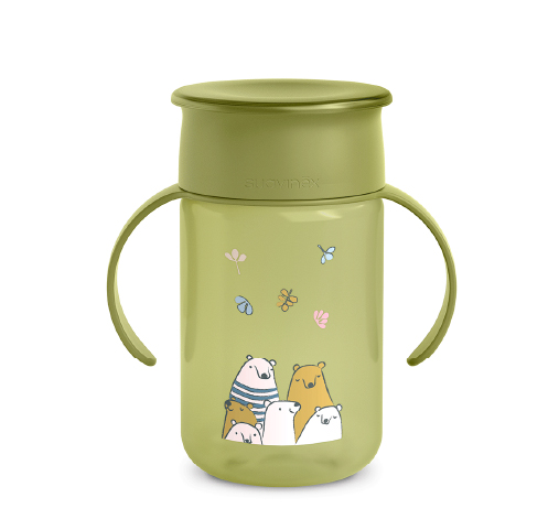 Drinkbeker Suavinex 360° Trainer Cup | Bears green
