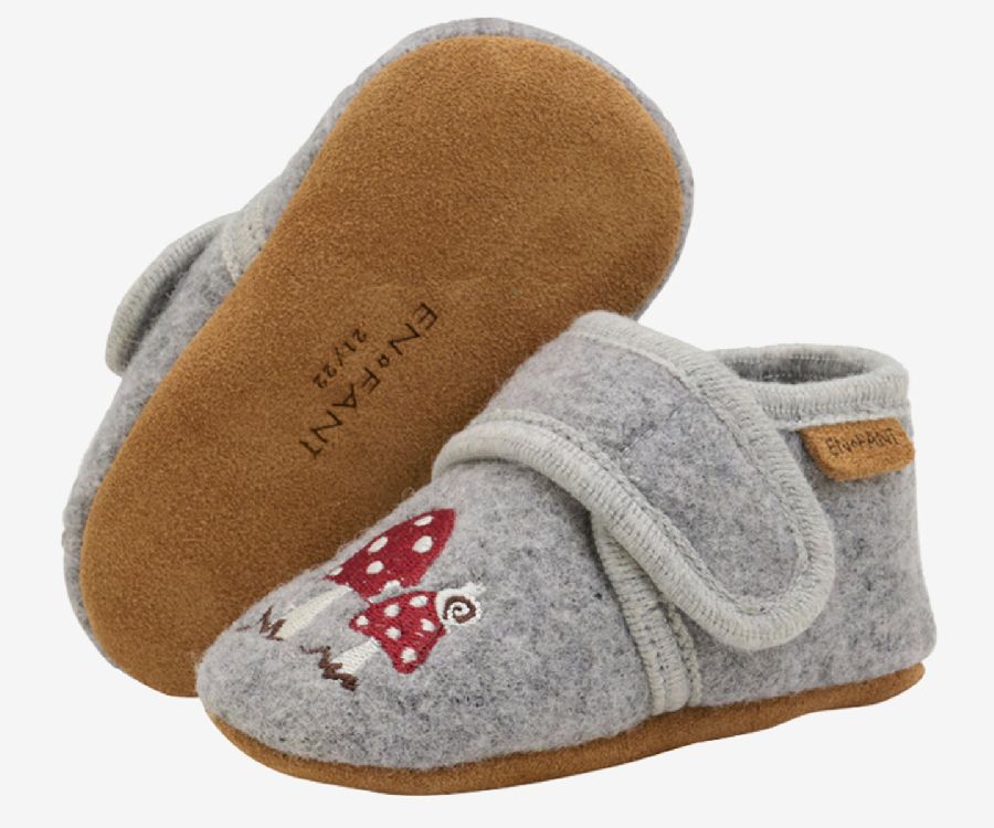 Schoenen ENFANT Baby woll Slippers, parkschoentjes met anti-slip
