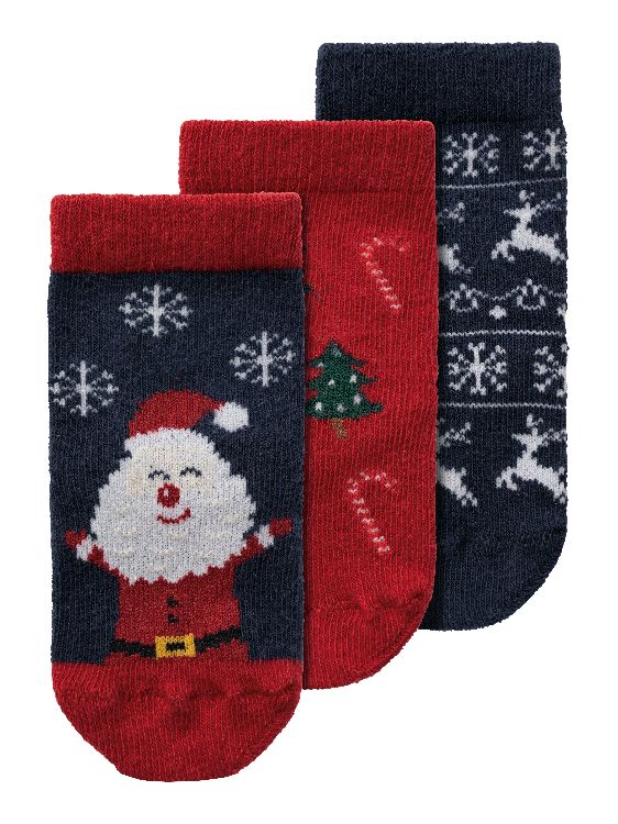 Kousen Name It NBNRichristmas 3-pack, klassiek model
