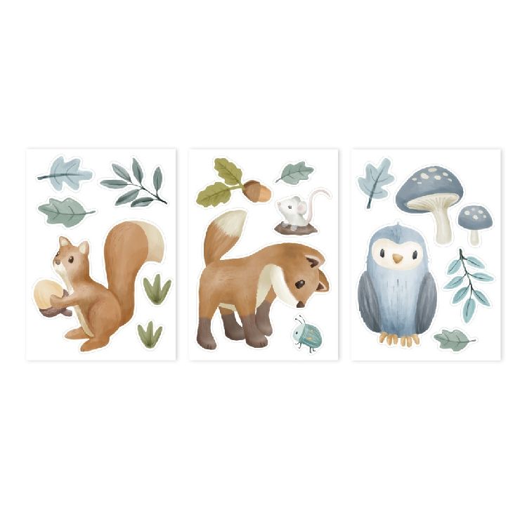 Muurstickers Little Dutch | Forest Friends