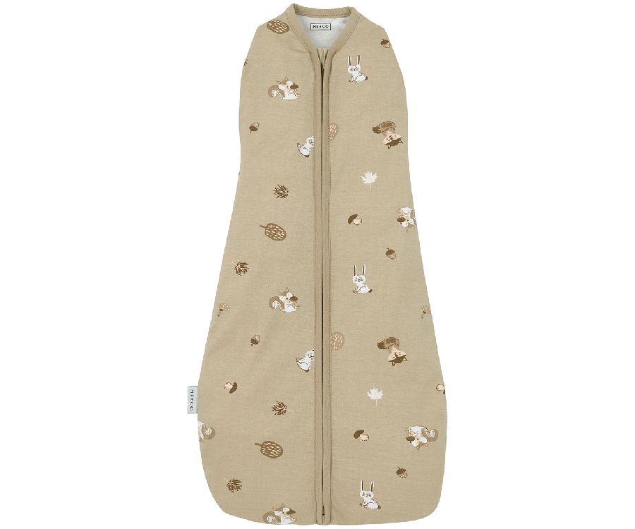 Inbakeren Meyco Baby Cocoon, 4 - 8 maand | Forest Animals sand
