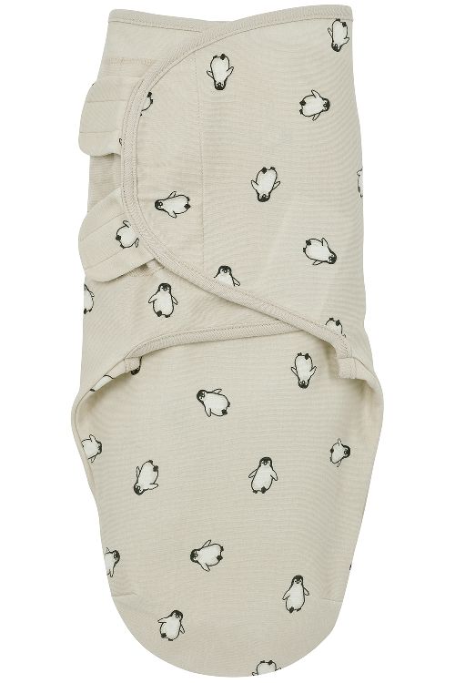 Inbakeren Meyco Baby Swaddle, 4 - 6 maand | Penguin soft sand