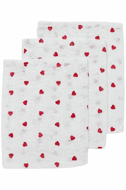 Washandje Meyco Baby | Sweet Heart red