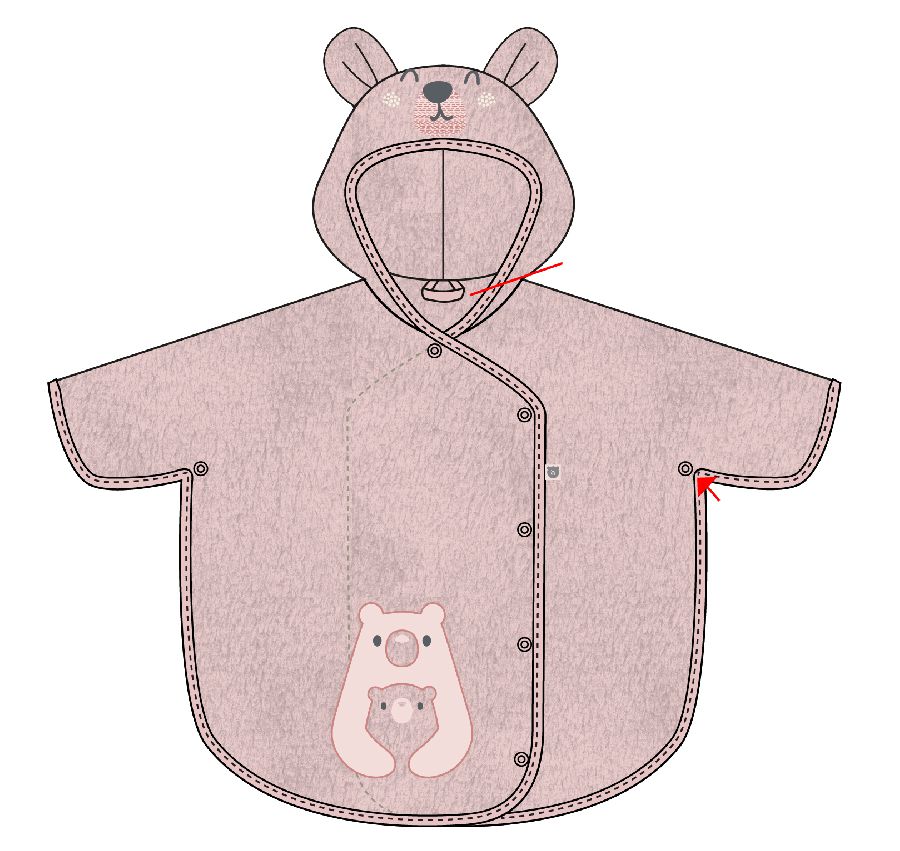 Poncho Picco Mini, badcape