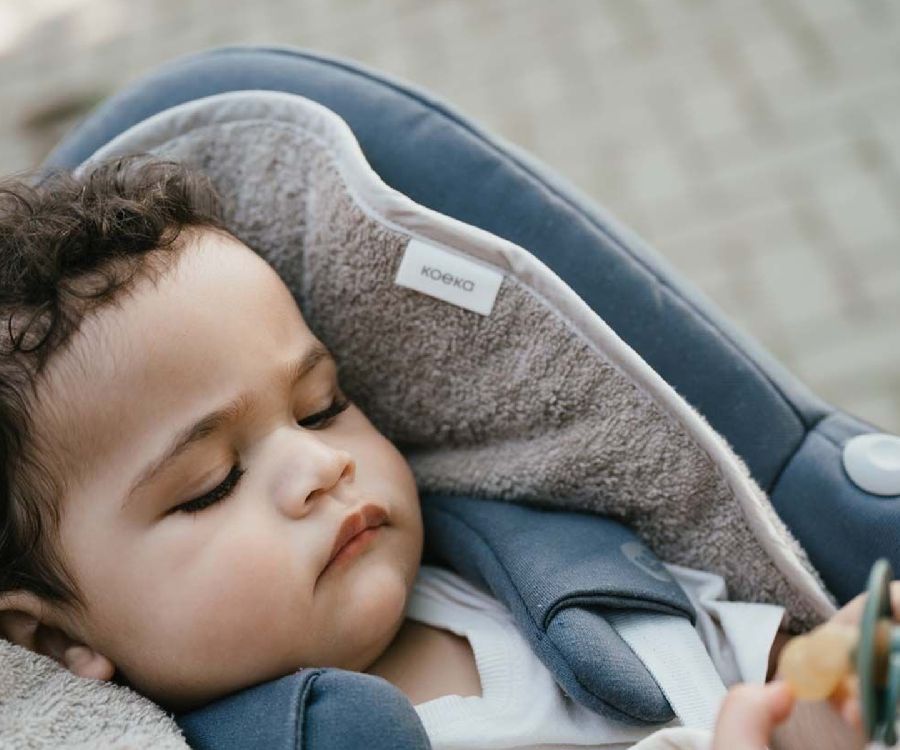 Inlegkussen Koeka Car seat liner, geschikt voor autostoel Groep 0+ | Dijon Daily clay