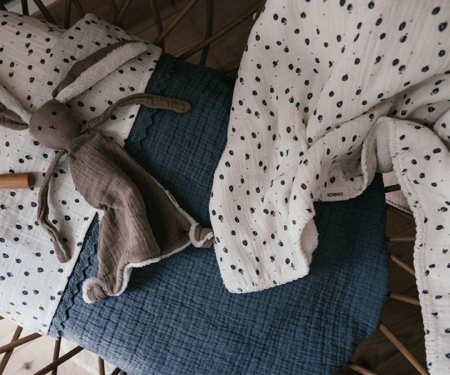 Deken Koeka, geschikt voor babybed 60x120/babybed 70x140 | Lugo