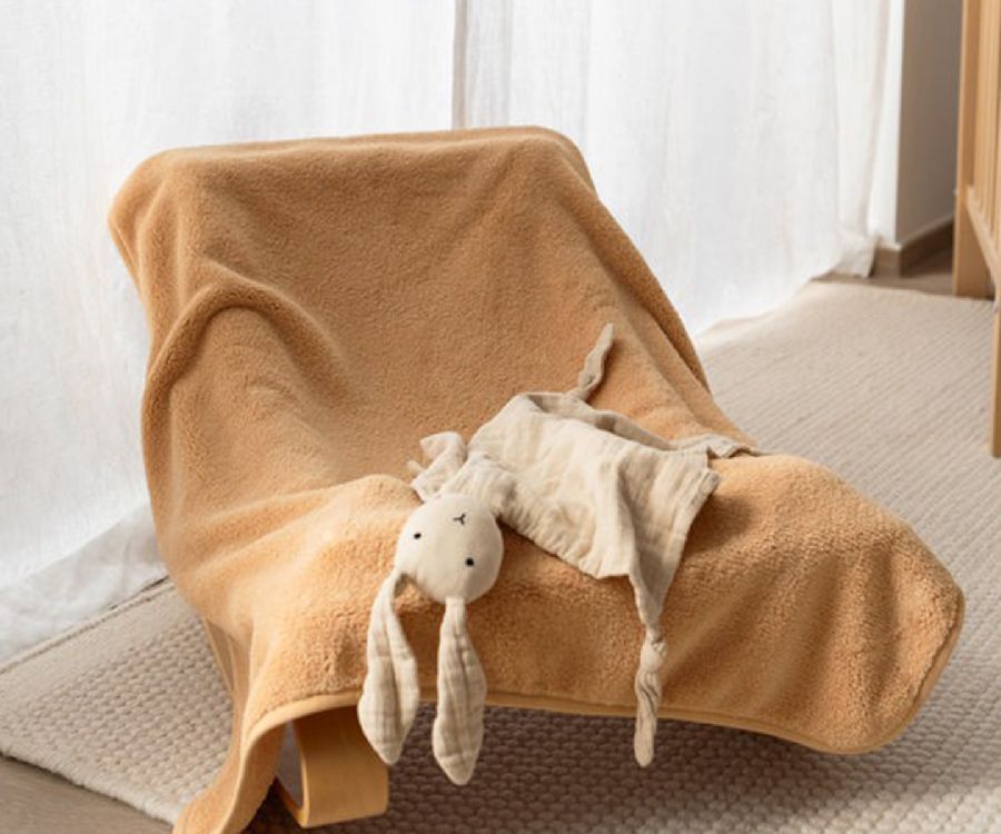 Deken Bemini, geschikt voor wieg/draagmand/park | Softy biscotte