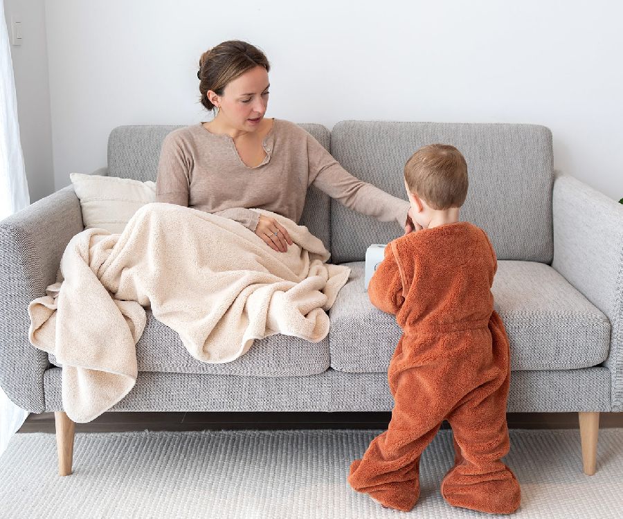 Deken Bemini, geschikt voor babybed 60x120/babybed 70x140 | Softy marshmallow