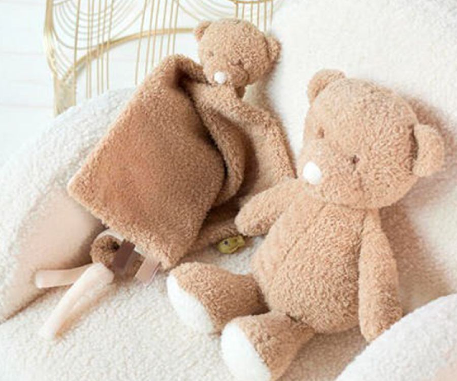 Knuffeldoek/fopspeendoekje Nattou, Doudou Bear | Teddy