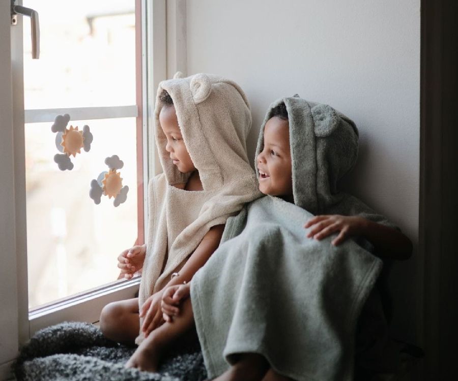 Poncho Mushie Poncho towel bear, badcape