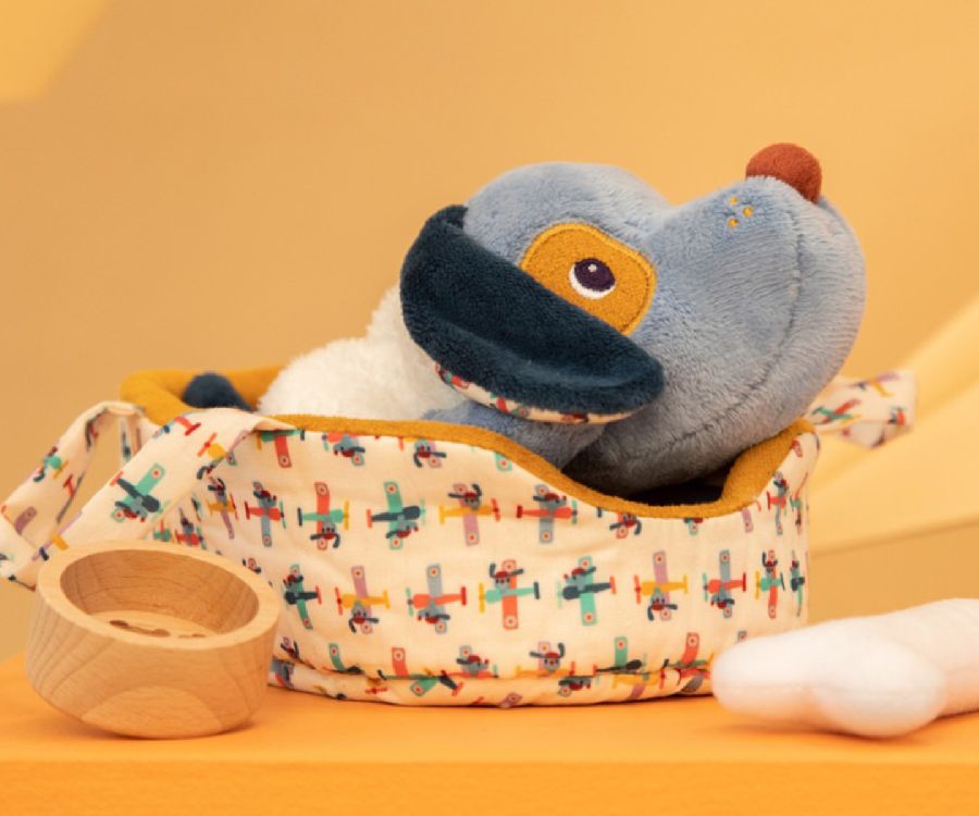 Dieren speelset Lilliputiens Hond en zijn mandje | Jules