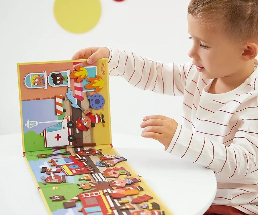 Magnetisch speelgoed Janod Firefighters | Magneti Stories