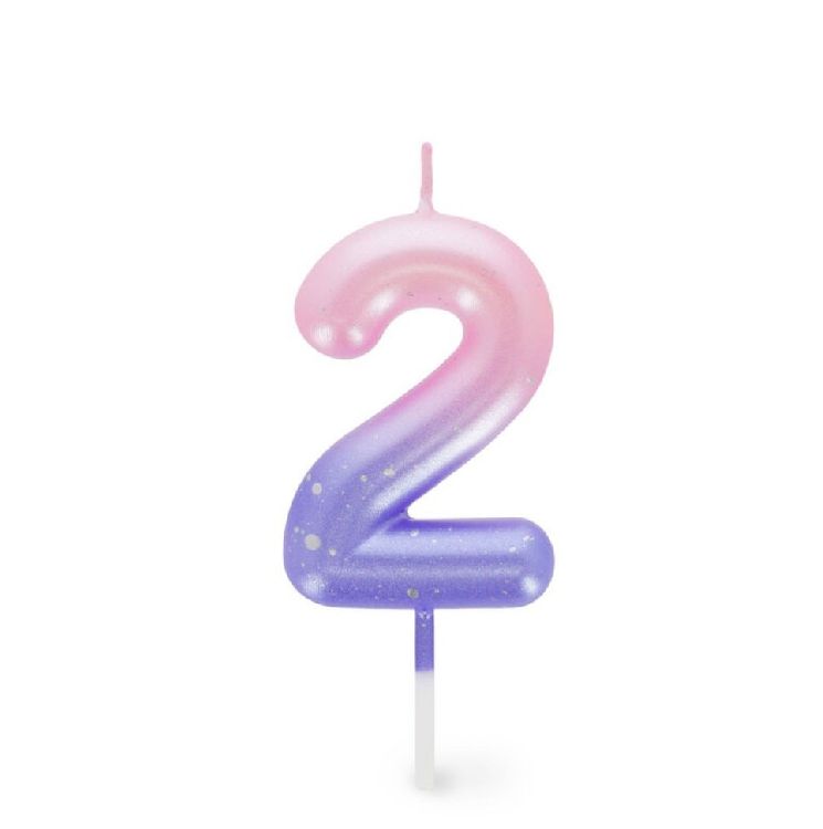 Kaars Legami, Cake Candle - 2, verjaardagskaars | Happy Birthday Candles